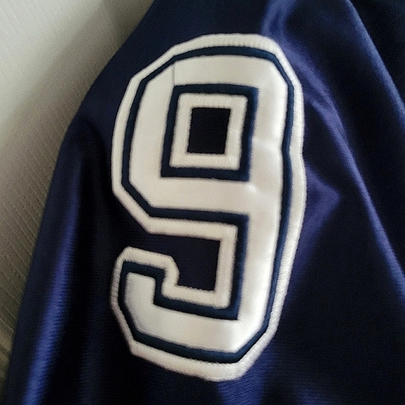 Dallas Cowboys TONY ROMO # 9-NFL Navy Blue Jersey By Reebok. - Picture 5 of 16